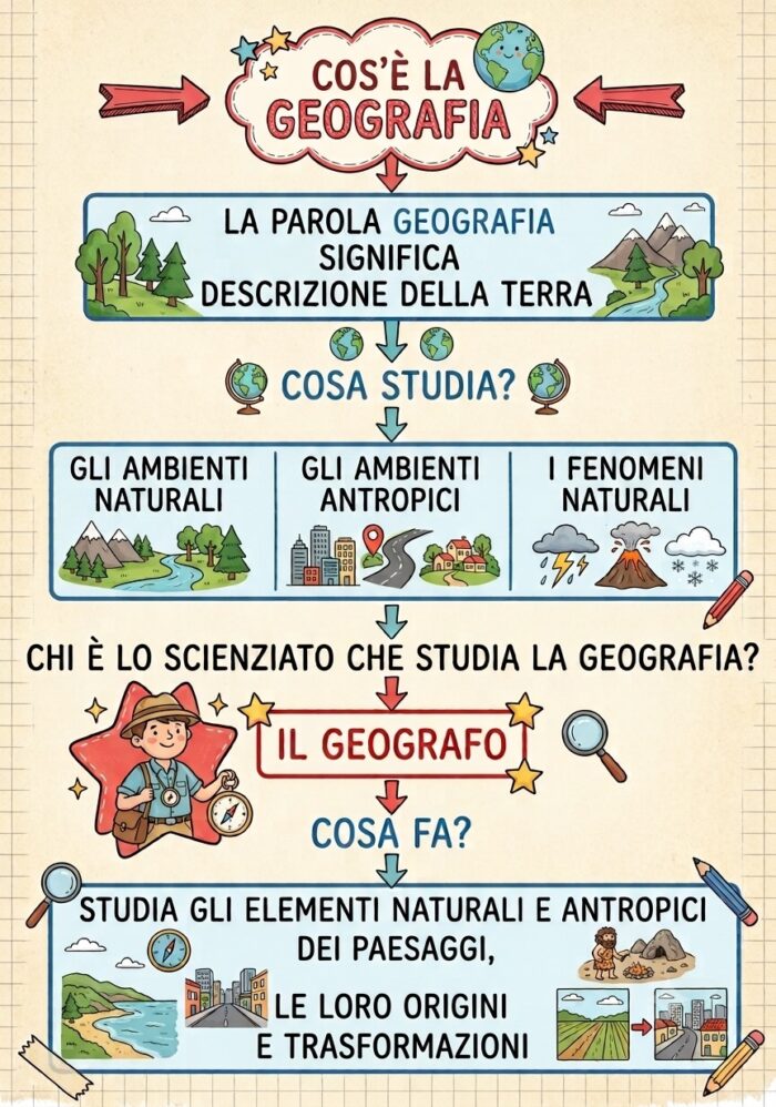 Geografia mappa concettuale