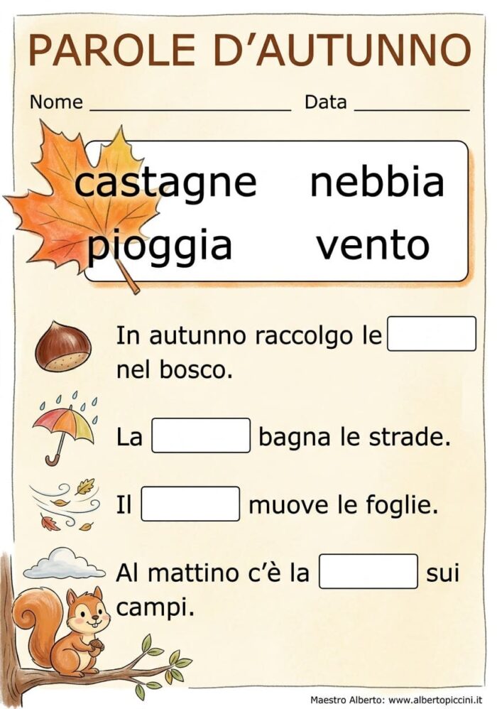 Autunno maestro alberto italiano