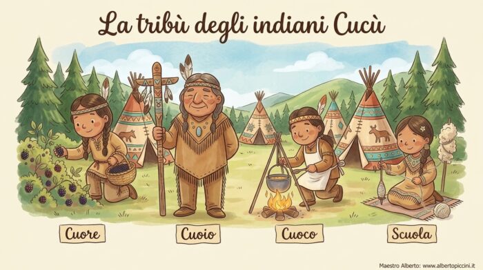 La tribù degli indiani Cucù di Gianni Rodari: imparare le parole capricciose CU e QU