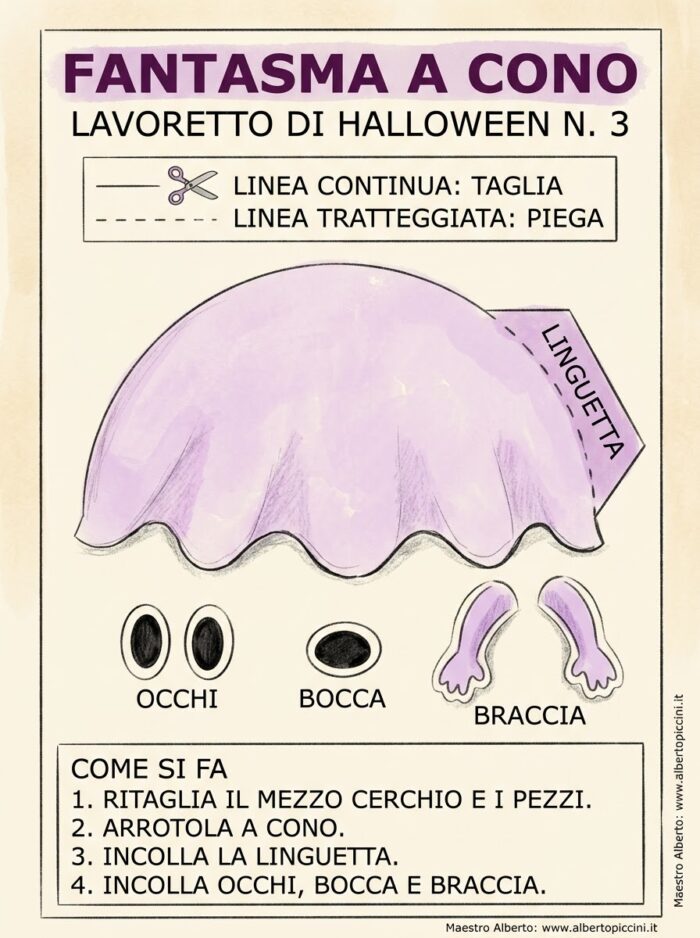 Lavoretti halloween maestro alberto fantasma