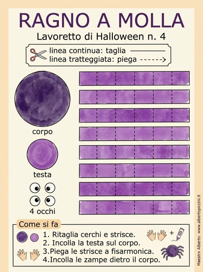 Lavoretti halloween maestro alberto ragno