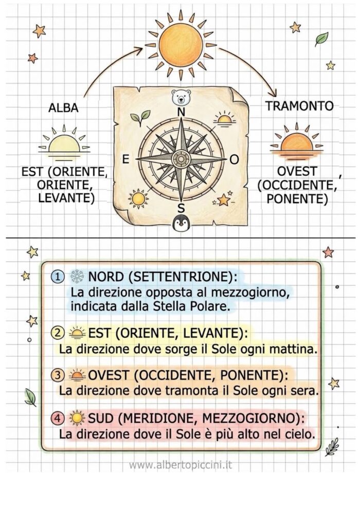 Punti cardinali maestro albero