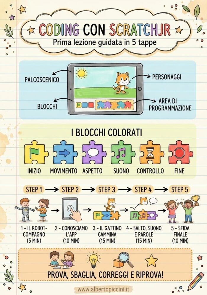 Scratchjr maestro alberto infografica