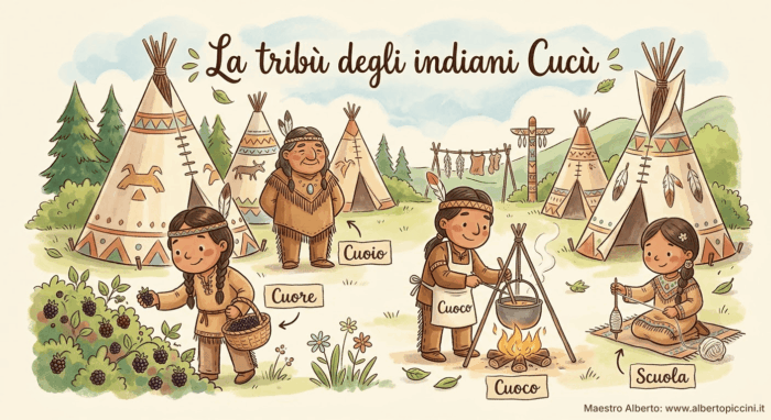 Tribu cucu villaggio maestro alberto