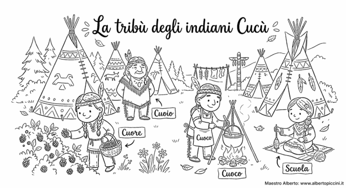 Tribu cucu villaggio maestro alberto BN